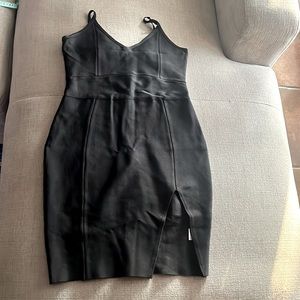 Woman’s Large black midi bandeau dress